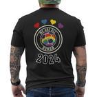 Lgbtq Outfit Fußball Wm Trikot 2024 Pride Regenbogen Fan T-Shirt mit Rückendruck