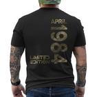 Limited Edition April 1984 Mann Frau 40 Geburtstag T-Shirt mit Rückendruck