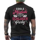 Lustig Frauen Musik Coole Mädels Machen Schlager Party T-Shirt mit Rückendruck