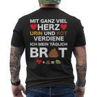 Lustiges Pflegekraft Altenpfleger Krankenschwester T-Shirt mit Rückendruck