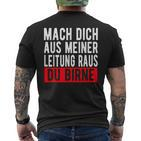 Mach Dich Aus Meiner Leitung Du Pörne Ritter Meme Kurzärmliges Herren-T-Kurzärmliges Herren-T-Shirt, Witziges Meme-Kurzärmliges Herren-T-Shirt