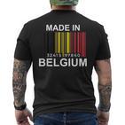 Made In Belgium Flag S T-Shirt mit Rückendruck