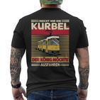 Männer Kurbel Kt4d Straßenbahnfahrer Straßenbahn T-Shirt mit Rückendruck