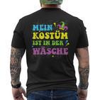 Mein Kostüm In Der Wäsche Narrenkappe Carnival T-Shirt mit Rückendruck