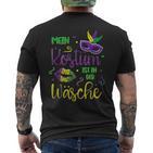 Mein Kostüm Ist In Der Wäsche Carnival Fancy Dress T-Shirt mit Rückendruck