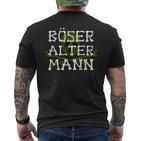 Men's Böser Alter Mann Cool Idea For Men T-Shirt mit Rückendruck