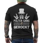 Men's Polter Gang Jga Stag Night Groom T-Shirt mit Rückendruck