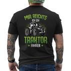 Mir Reichts Ich Geh Traktor Fahren Trecker Boys' T-Shirt mit Rückendruck
