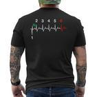 Motorrad mit EKG-Herzschlag Kurzärmliges Herren-T-Kurzärmliges Herren-T-Shirt, Verstehst Das Nicht 1N23456 Design