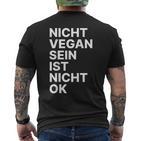 Nichtegan Sein Ist Nicht Okay T-Shirt mit Rückendruck