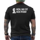 No Das Ist Kein Pferd Chess Player T-Shirt mit Rückendruck