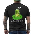 Nö Einfach Nö  Saying Nö Frog T-Shirt mit Rückendruck