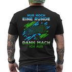 Nur Noch Eine Runde Gaming Gamer S T-Shirt mit Rückendruck