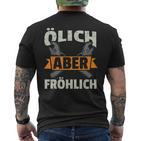 Ölich Aber Fröhlich Mechatronics Mechanic T-Shirt mit Rückendruck