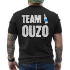 Ouzo Greece Alcohol Schnapps T-Shirt mit Rückendruck