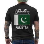 Pakistan Flag Cool Pakistani Flags Top T-Shirt mit Rückendruck