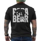 Papa Bärintage Papa Bär Liebhaber Papa Papaatertag T-Shirt mit Rückendruck