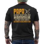 Papa Bist Der Whole Werkzeugkasten Father's Day T-Shirt mit Rückendruck