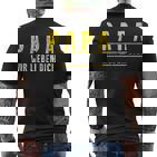 Papa Father's Day Son Tochter Papa Wir Lieben Dich Day T-Shirt mit Rückendruck