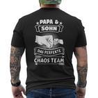 Papa Sohn Werdenderater 2024 The Perfect Chaos Team T-Shirt mit Rückendruck