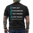 Papa Trotzdem Bist Du Der Beste Father's Day T-Shirt mit Rückendruck