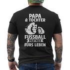 Papa Und Tochter Football S T-Shirt mit Rückendruck