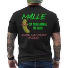 Party With Malle Ist Nur Einmal Im Jahr Aussman Fahren Öfters S T-Shirt mit Rückendruck