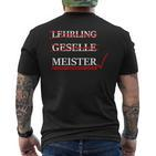 Passed Meistertestung Passed Exam Meister T-Shirt mit Rückendruck