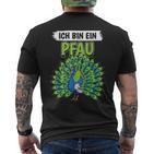 Peacock Vogel Sachen Ich Bin Ein Peacock T-Shirt mit Rückendruck