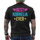 Personalisiertes Kurzärmliges Herren-T-Kurzärmliges Herren-T-Shirt Beste Kornelia Ever, Buntes Design