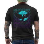 Phoenix Retro T-Shirt mit Rückendruck