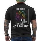 Photographer Ich Kann Die Zeit Frefreezeren T-Shirt mit Rückendruck