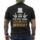 Polter Gang Jga Stag Party Groom S T-Shirt mit Rückendruck