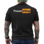 Powerlifting Kraftdreikampf T-Shirt mit Rückendruck