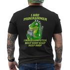 I Are Programmer T-Rex Dinosaur Nerd Dino Programmer T-Shirt mit Rückendruck