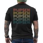 Pupsen Furzen Vintage Retro  T-Shirt mit Rückendruck