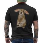 Rabbit For And Children S T-Shirt mit Rückendruck