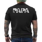 Radfahrender Papa Lustiges Papa-Radfahrer-Vater-Geschenk T-Shirt mit Rückendruck