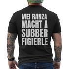 Ranza Swabian Slogan Swabian T-Shirt mit Rückendruck