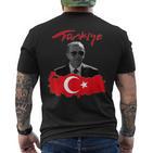 Recep Tayyip Erdogan Türkiye Flag T-Shirt mit Rückendruck