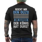 Reichet Mir Das Ouzo Reichet Mir Das Ouzo S T-Shirt mit Rückendruck