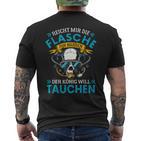 Reicht Mir Die Oxygen Bottle Scuba Diver T-Shirt mit Rückendruck