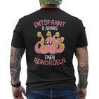 Relaxed Eight-Armed A Reinorgeln Saufen Party Malle T-Shirt mit Rückendruck