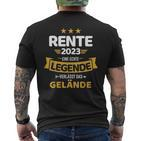 Rente 2023 Real Legend Leaves Terrain Pensioner T-Shirt mit Rückendruck