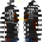 Rente 2024 Ich Habe Fertig Rentner Black T-Shirt mit Rückendruck