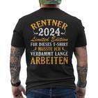 Rentner 2024 Retirement T-Shirt mit Rückendruck