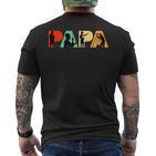 Retro-Bauingenieur Papa Stolzer Bauingenieur Papa T-Shirt mit Rückendruck