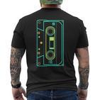 Retro Cassette 80S 90S Disco Party T-Shirt mit Rückendruck