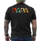 Retro-Dachdecker-Papa Stolzes Dachdecker-Papa-Geschenk Kapuzenjacke T-Shirt mit Rückendruck