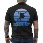 Retro Skater Boy T-Shirt mit Rückendruck